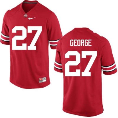 NCAA Ohio State Buckeyes Men's #27 Eddie George Red Nike Football College Jersey MZX7445PK